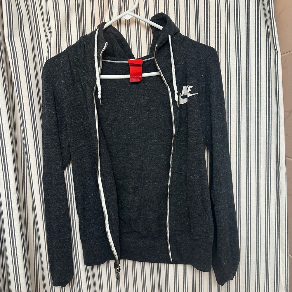 Nike Charcoal Gray Full-Zip Hoodie